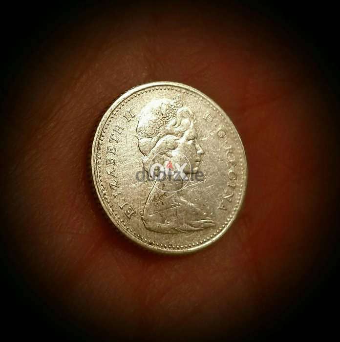 1965 Canada silver 10 Cents KM# 61 1