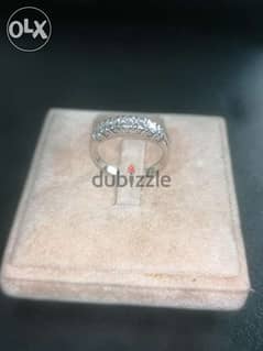 Platinum & diamond semi alliance ring special price