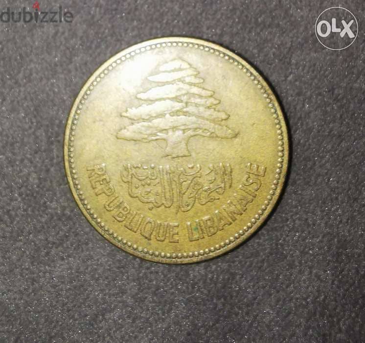 25 piastres lebanon 1952 1