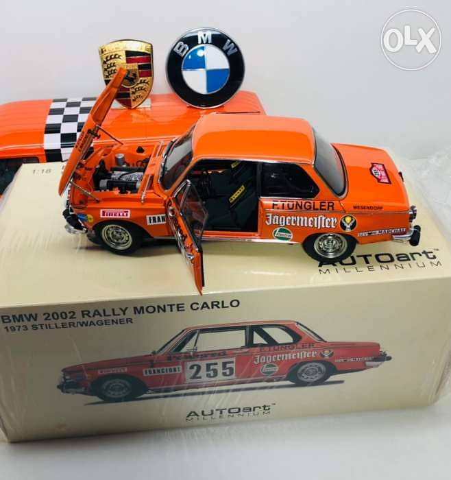 1/18 diecast Autoart BMW 2002 Rally Monte Carlo Jagermeister 2