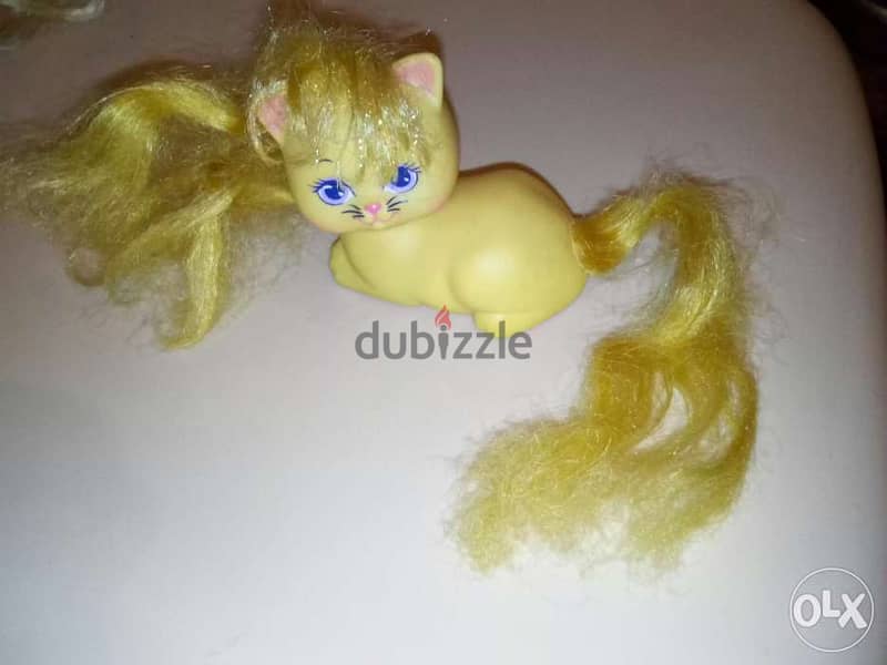 LITTLE PRETTY KITTIES Mattel 1989 small toys colored hair, all=30$ 3