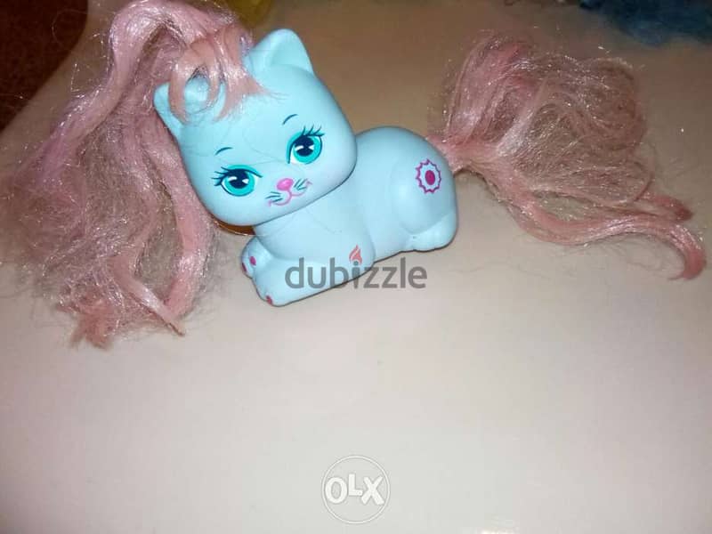 LITTLE PRETTY KITTIES Mattel 1989 small toys colored hair, all=30$ 1