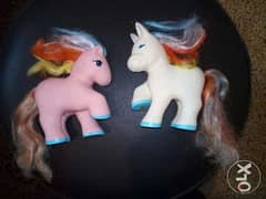 COUPLE PONIES Rare Vintage Not Small Toys REMCO each: 12 ×12Cm Both=25