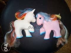COUPLE PONIES Rare Vintage Not Small Toys REMCO each: 12 ×12Cm Both=25