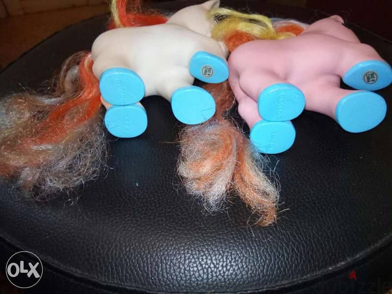 COUPLE PONIES Rare Vintage Not Small Toys REMCO each: 12 ×12Cm Both=25 3