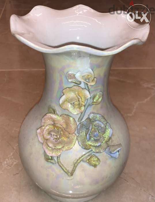 Home decoration, flower vase, white color 1