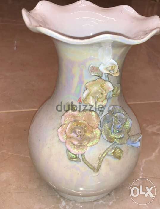 Home decoration, flower vase, white color 2