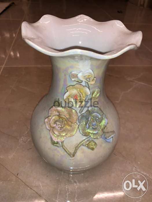 Home decoration, flower vase, white color 3