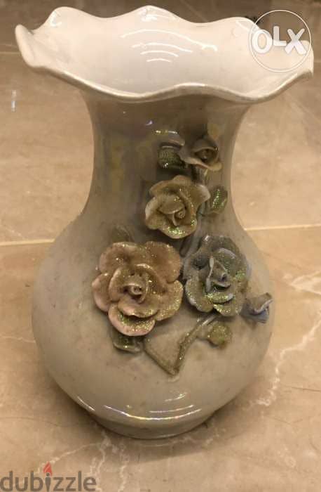 Home decoration, flower vase, white color 4