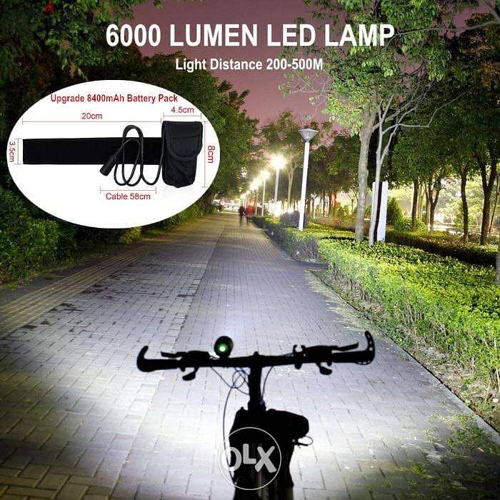 6000 lumens Bike light 3