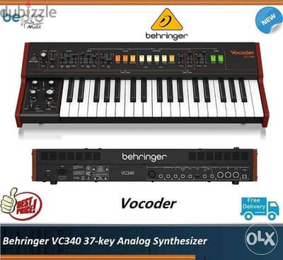 Behringer VC340 37-key Analog Synthesizer, Vocoder Effects