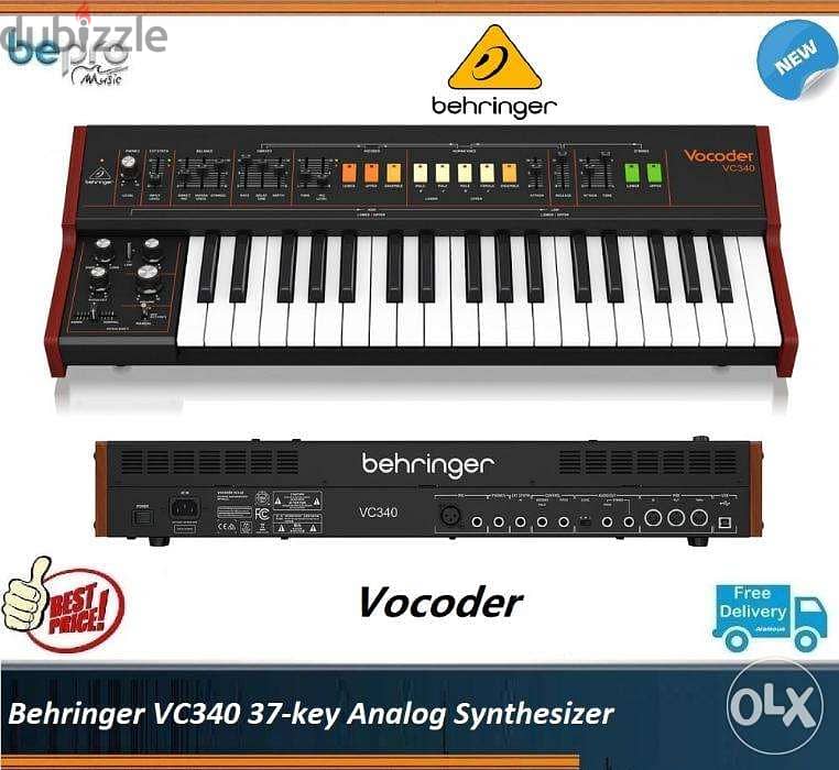 Behringer VC340 37-key Analog Synthesizer, Vocoder Effects 0