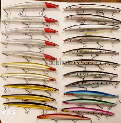 تبديل عمكنات او قصاب شختورة او ع  طيور ع قصبة اFishing lure 24grm 18cm