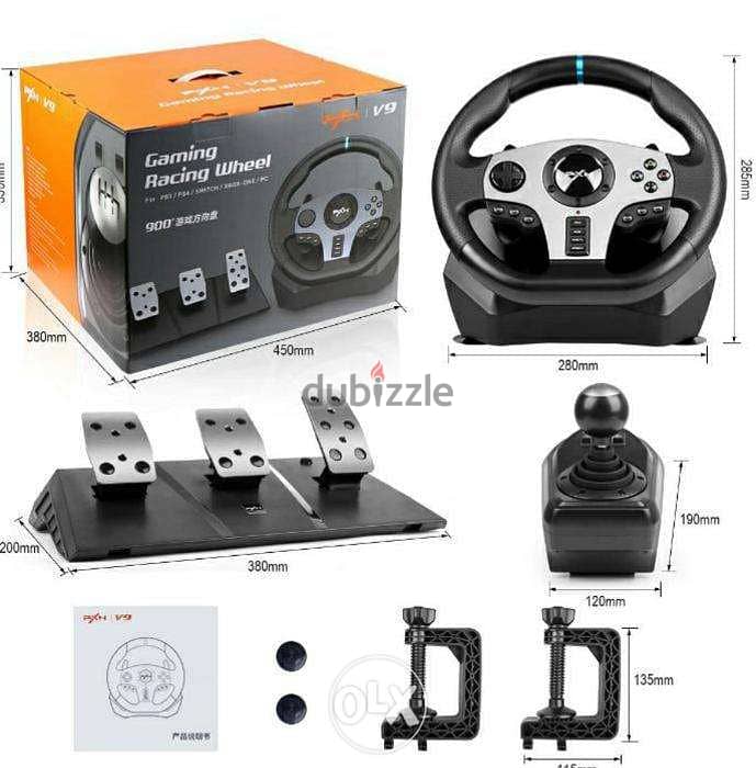 PXN V9 Steering Wheel With Shifter Ps4 Xbox One Nintendo Switch 0