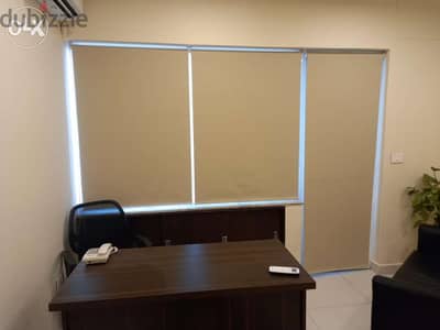 Roll up curtains for offices