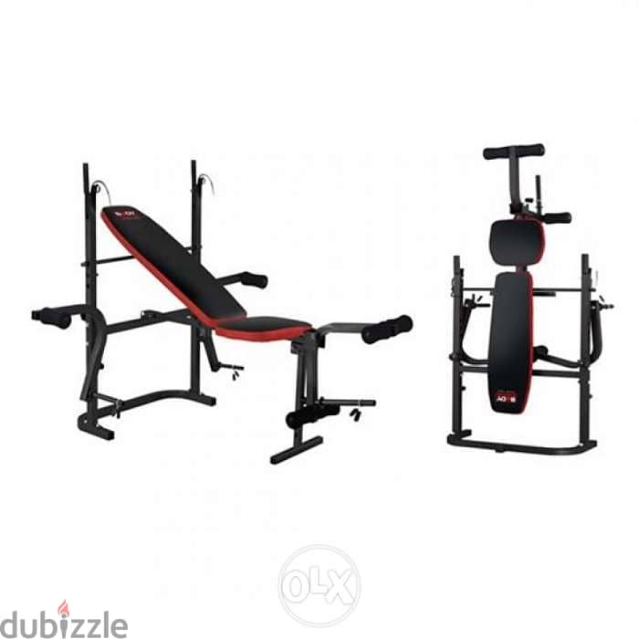 Body Sculpture Foldable Weight Lifting Bench Black Red 1
