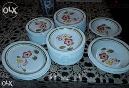 Italian plates Ceramica Quadrifoglio hand painted