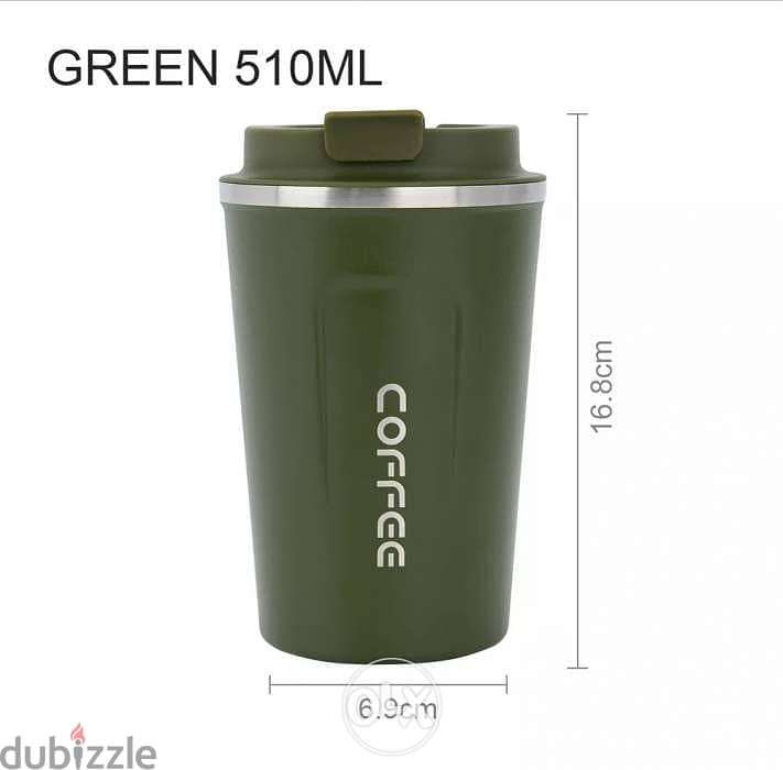 Army Green High Quality Thermal Mug Hot/Cold 2