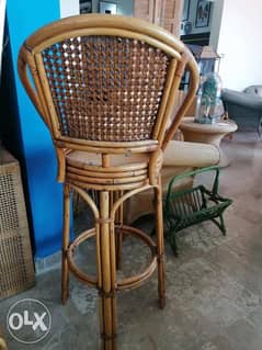 Bamboo bar stool chair 0