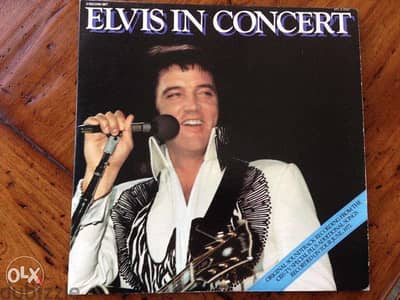 elvis presley in concert double vinyl lp