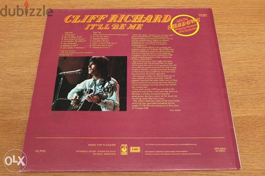 Cliff Richard - It'll be me - vinyl album 1