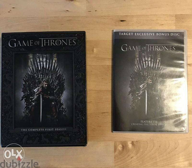 game of thrones original 10 dvds boxed seasons 1 & 2 1