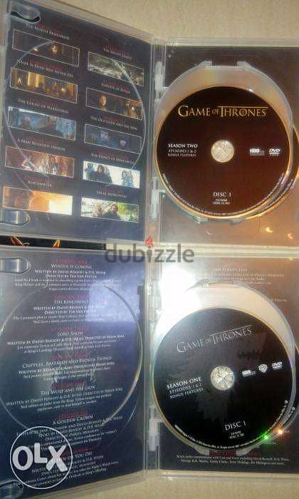 game of thrones original 10 dvds boxed seasons 1 & 2 3