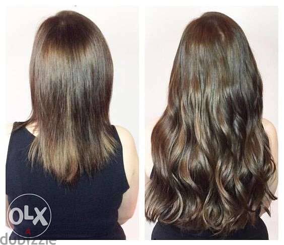 اكستنشن شعر طبيعي Human hair extension 1