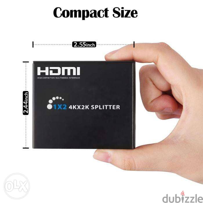 HDMI Splitter 1X2 Dual Monitor 2