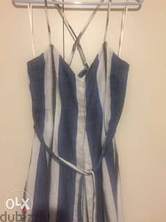 striped cotton dress