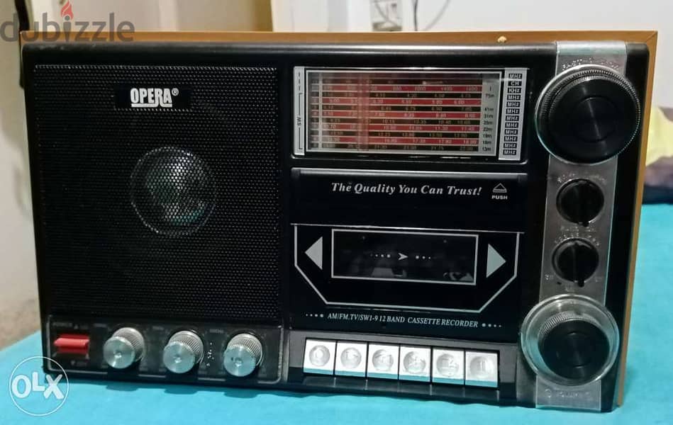 Vintage Rare OPERA radio cassette recorder 0