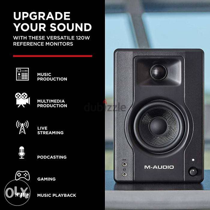 M-Audio BX4 4.5-inch Powered Studio Monitor , New design 2021 maudio 3
