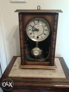 table vintage windable clock old mantel 20*30cm 0