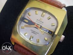 Vintage Swiss 1970's " EDOX KINGSTAR 28800 " Automatic 21 jewels