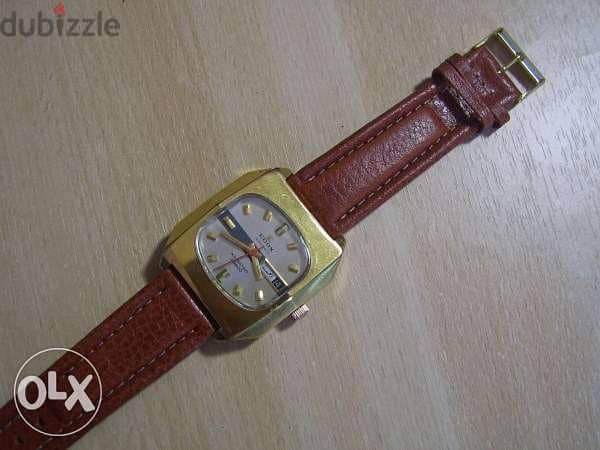 Vintage Swiss 1970's " EDOX KINGSTAR 28800 " Automatic 21 jewels 2