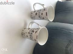 Coffee or hot chocolate mugs large size