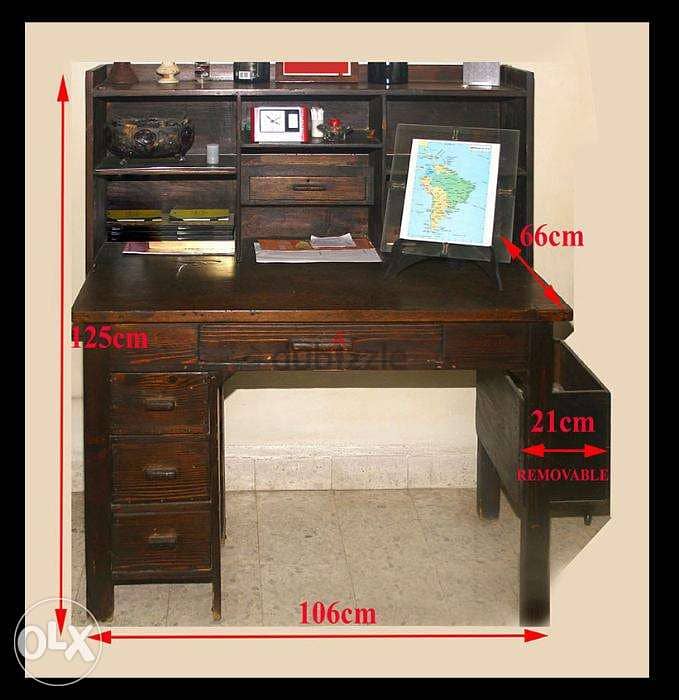 Antique Wooden Desk 0