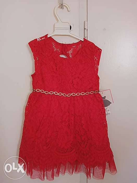 NEW red dress with tag (2pieces) market rate- 24month 1