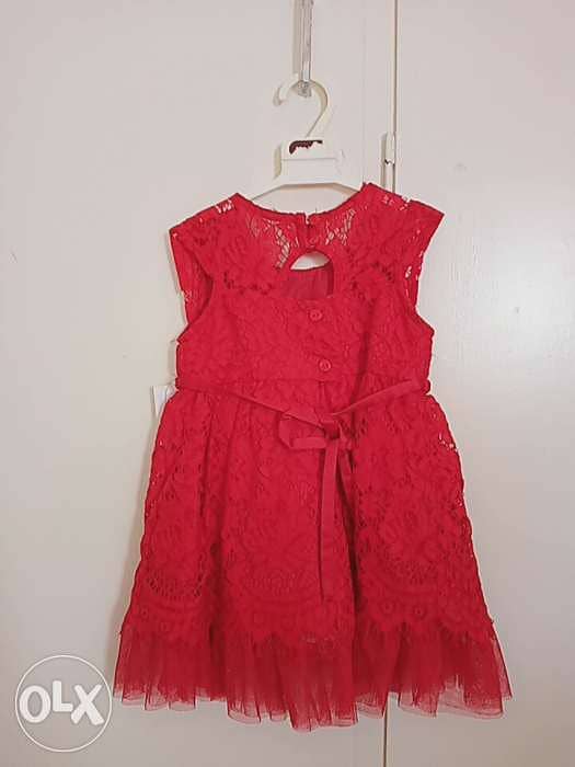 NEW red dress with tag (2pieces) market rate- 24month 2