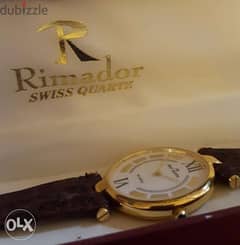 Jean Martin Quartz swiss 23k gold plated watch