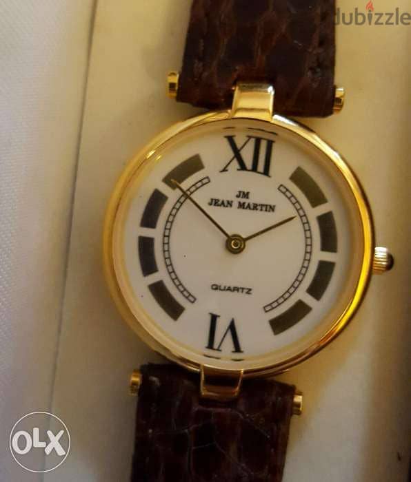 Jean Martin Quartz swiss 23k gold plated watch 1