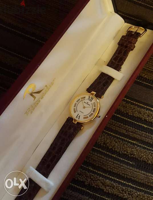Jean Martin Quartz swiss 23k gold plated watch 2