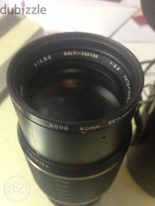 sigma lens multi coated 1:3.5 f = 70-150mm 1