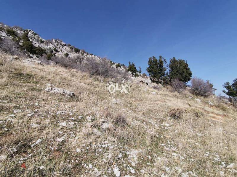 A 835 m2 land with an open mountain view for sale in Laqlouq / Akoura 2