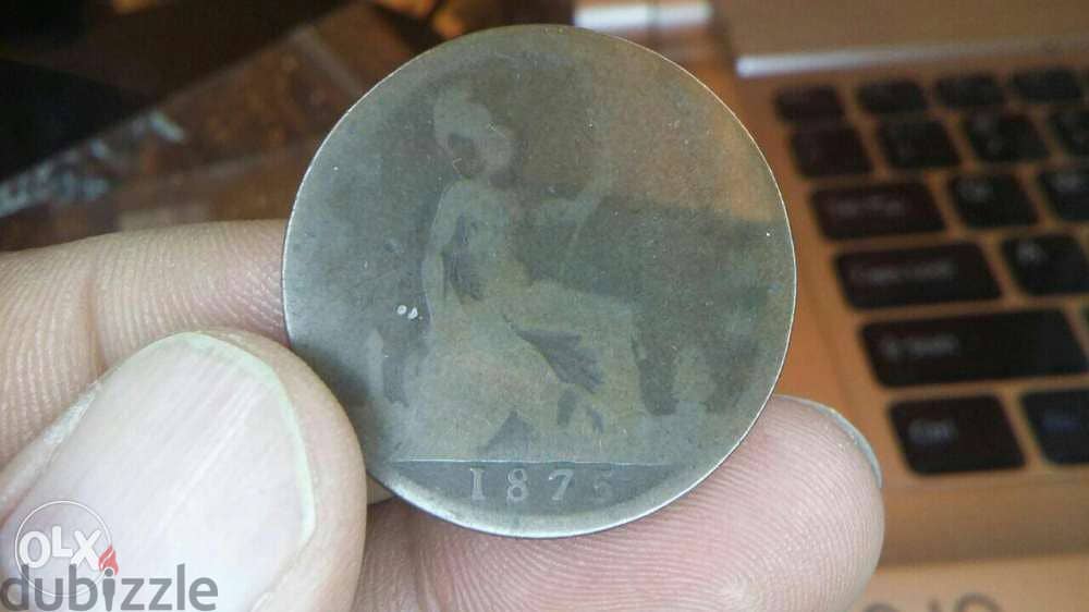 Queen Victoria Great Britian Coin year 1875 1