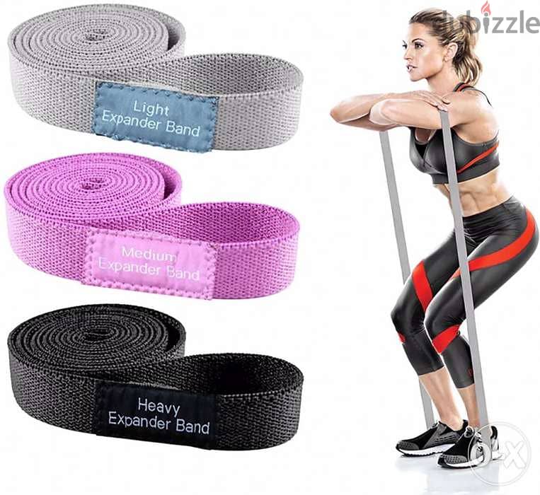 Resistance bands fabric set of 3 0