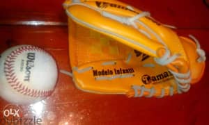 baseball glove for kids plus wilson used baseball 0