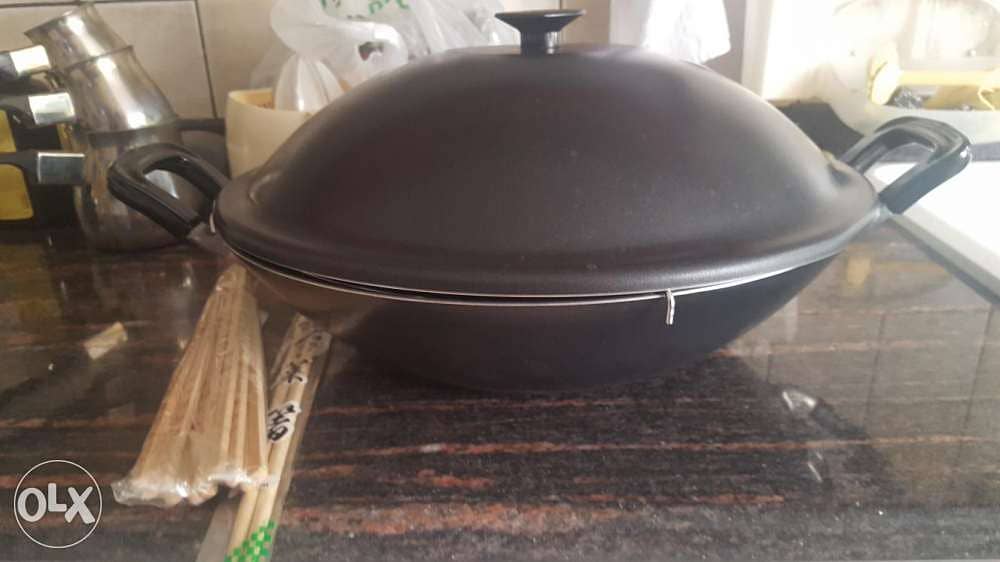 TEFAL wok, NEW, Made in France, 36cm cooking and barbecue 1
