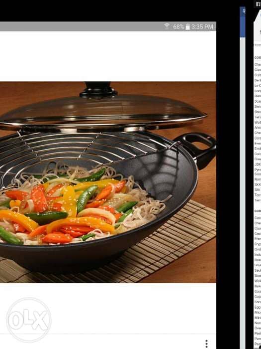 TEFAL wok, NEW, Made in France, 36cm cooking and barbecue 3