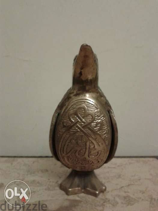 copper pinguin arabic carving 14*7 cm 1
